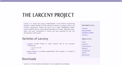 Desktop Screenshot of larcenists.org