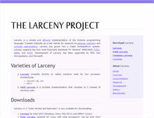 Tablet Screenshot of larcenists.org